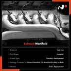 Exhaust Manifold Kit for Chevrolet Impala, Buick Lucerne, Pontiac