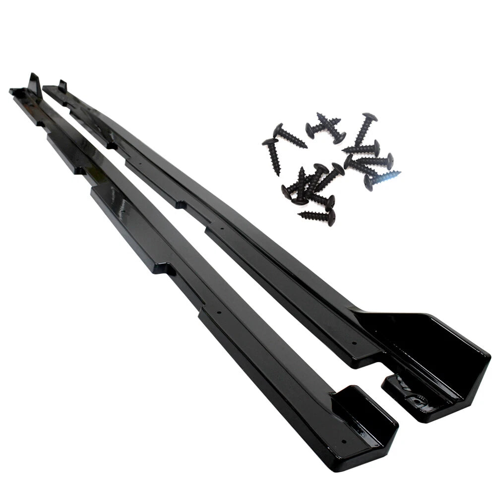 Side Skirts Extension Panel Lip for Honda Civic Sedan (2016–2021) Gloss Black