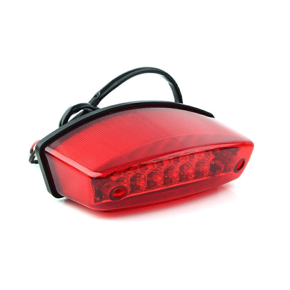 Universal 12V LED Tail Brake Light License Plate Lamp for Harley, Honda