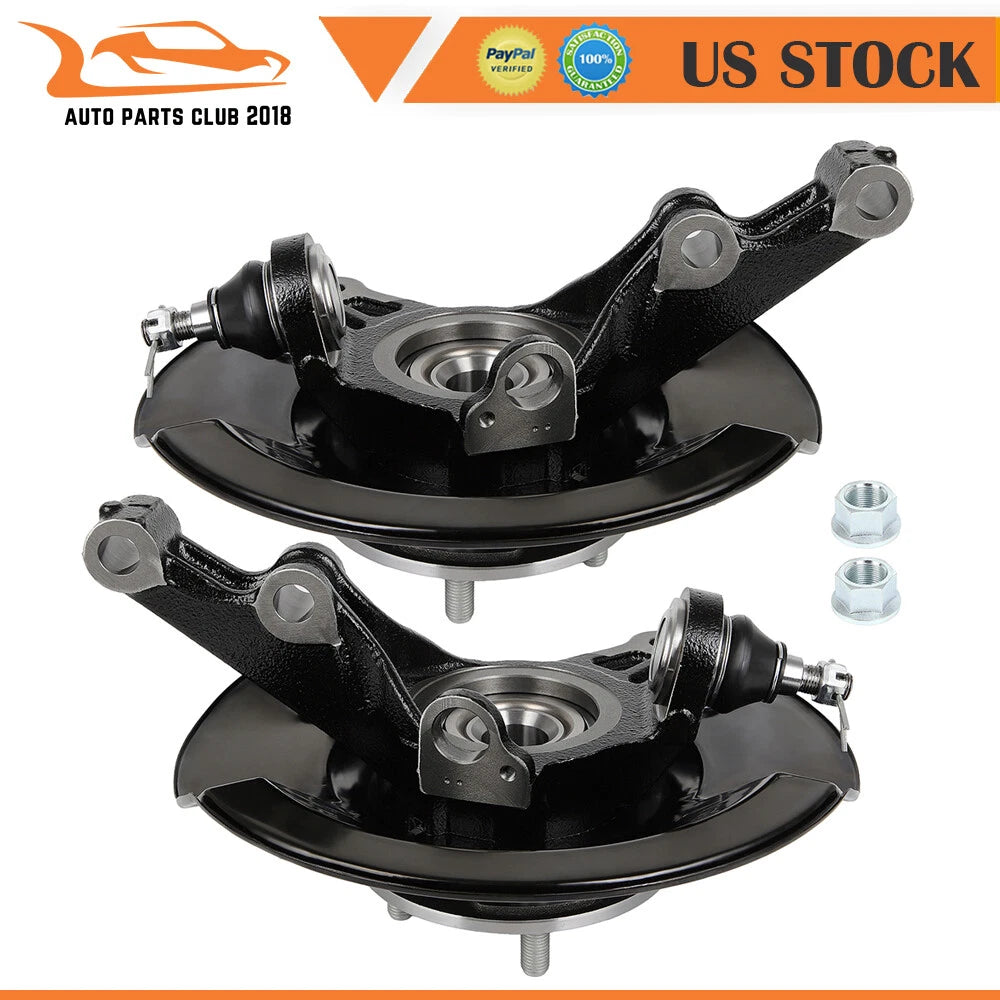 Set of 2 Front Steering Knuckle Wheel Hub Bearings for Honda Civic (2003–2005)
