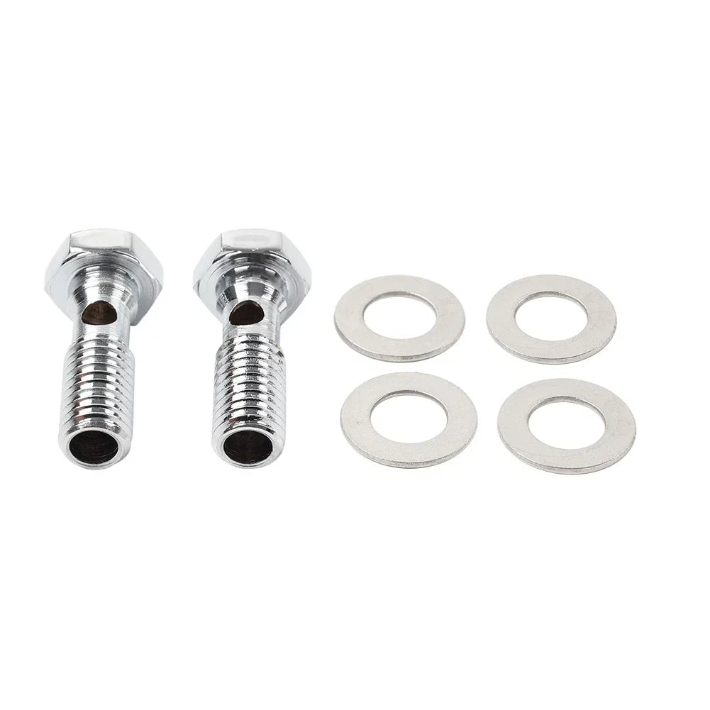 Chrome Head Breather Bolts for Harley Road King FLHR, Softail FXST (1994-1999)
