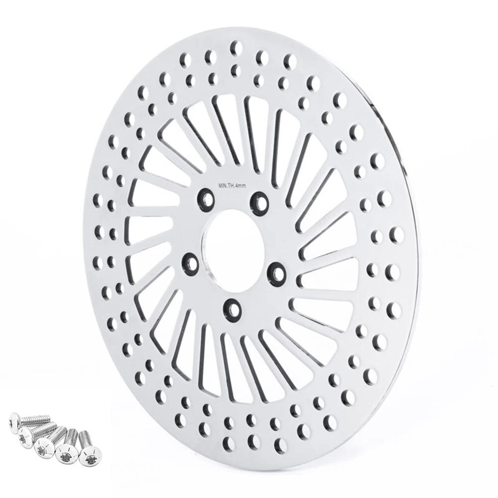 Front Brake Rotor Disc & Bolt for Harley Touring Road Glide King (2008–2023)