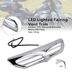 LED Lighted Fairing Vent Trim for Electra Street Glide FLHTCU (2014–2022) Chrome