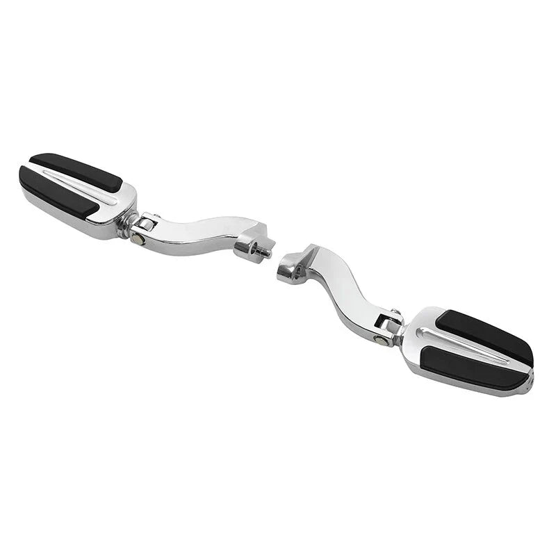Chrome Footpegs Mount Bracket for Harley Touring CVO Road Street Glide (93-25)