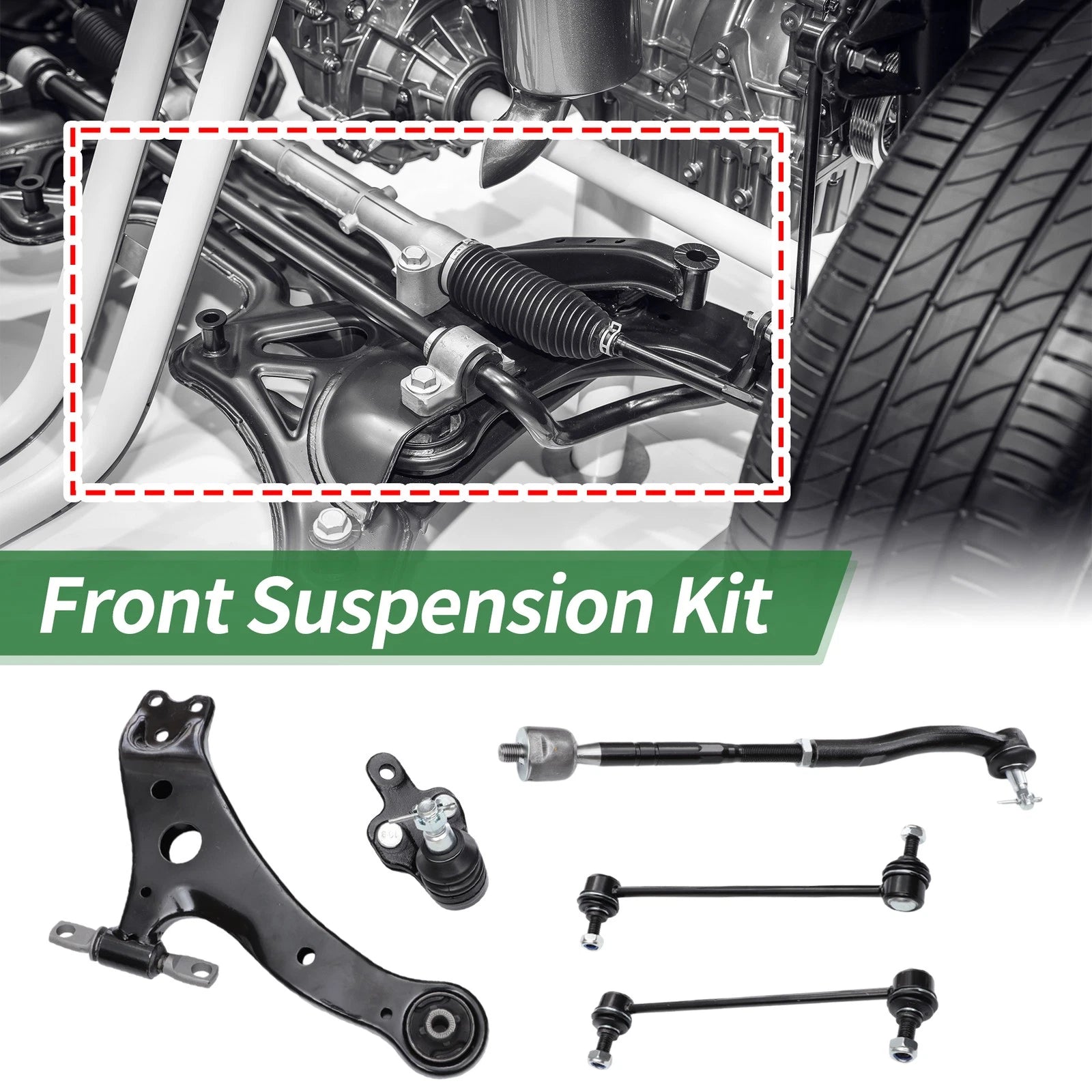 12pcs Front Suspension Kit Lower Control Arm for Toyota Camry (No. ES80602/K750011)