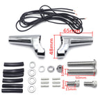 Chrome 39mm Turn Signal Relocation Kit for Harley XL (1988–2022)