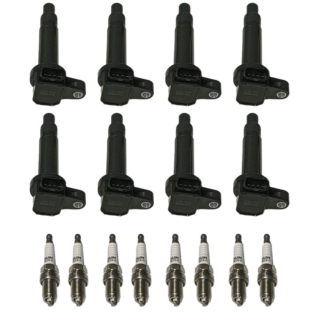 Set of 8 Ignition Coils & Spark Plugs for Toyota Tundra Sequoia (2000–2006)