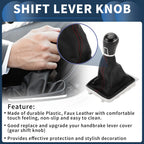 5 Speed Gear Shift Knob with Cover for Volkswagen Passat (2008–2012) Faux Leather