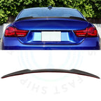 Black Rear Spoiler Wing for BMW F82 M4 Coupe (2015–2019) Carbon Fiber