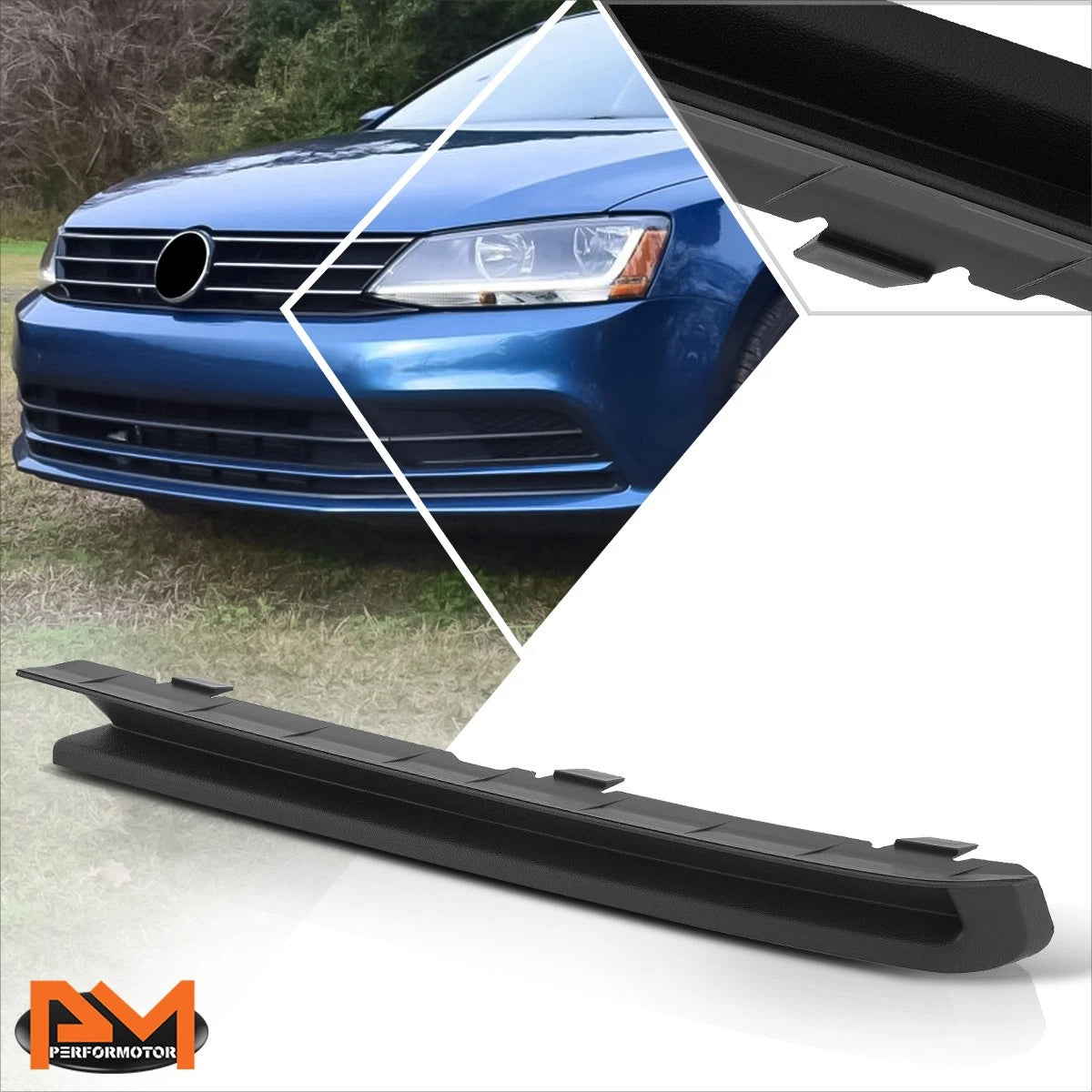 Front Left Side Bumper Grille Insert for Volkswagen Jetta (2015–2018)