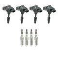 Set of 4 NGK Ignition Coils & Iridium Spark Plugs for Regal Terrain Traverse (2011–2019)