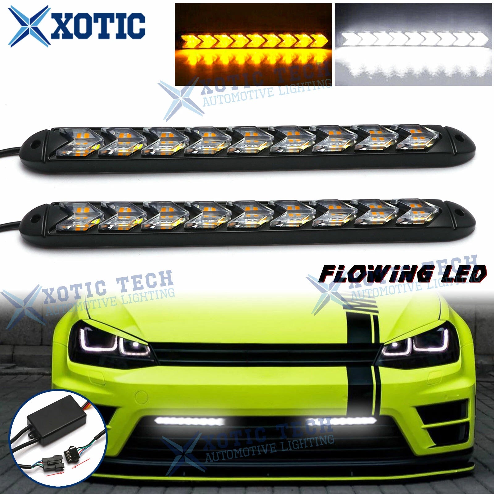 Sequential Strip Switchback Turn Signal Fog Light for Nissan/Infiniti (2015–2023)