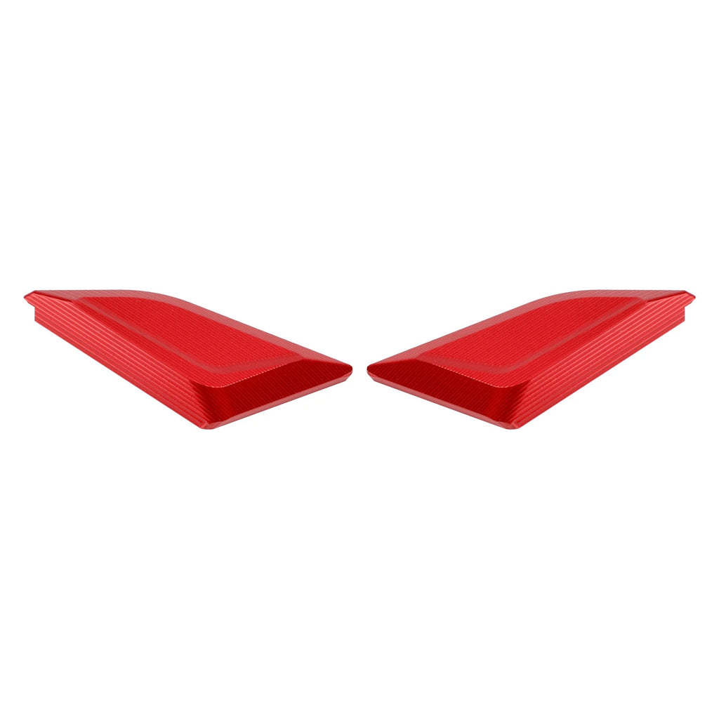 CNC Mirror Block Off Plates Red for Ducati Panigale V4 (2018–2023)