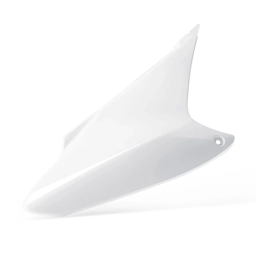 White Right Side Number Plate Cover for Honda CRF230F (2004–2009)