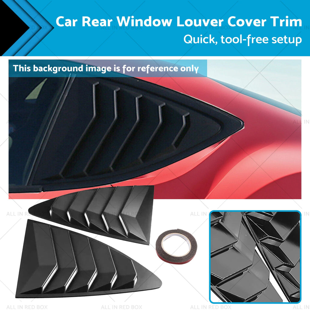 2X Rear Side Window Louvers for Toyota 86/Subaru BRZ (2013–2019)