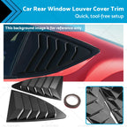 2X Rear Side Window Louvers for Toyota 86/Subaru BRZ (2013–2019)