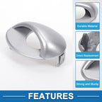 Front Left Headlight Washer Nozzle Cover for BMW M3 (2008–2013) - Silver Tone