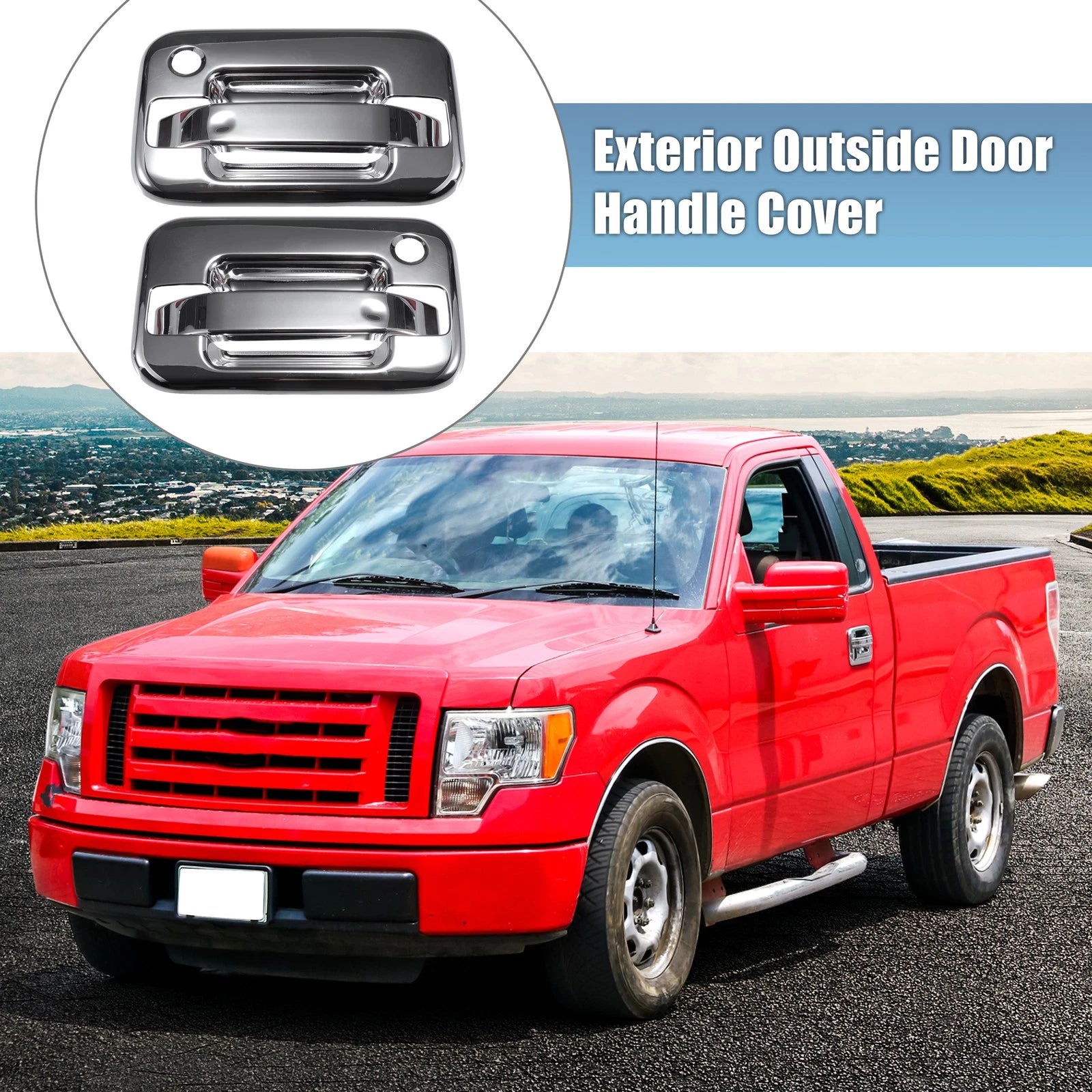 Set of 2 Exterior Door Handle Covers for Ford F-150 (2015–2023)