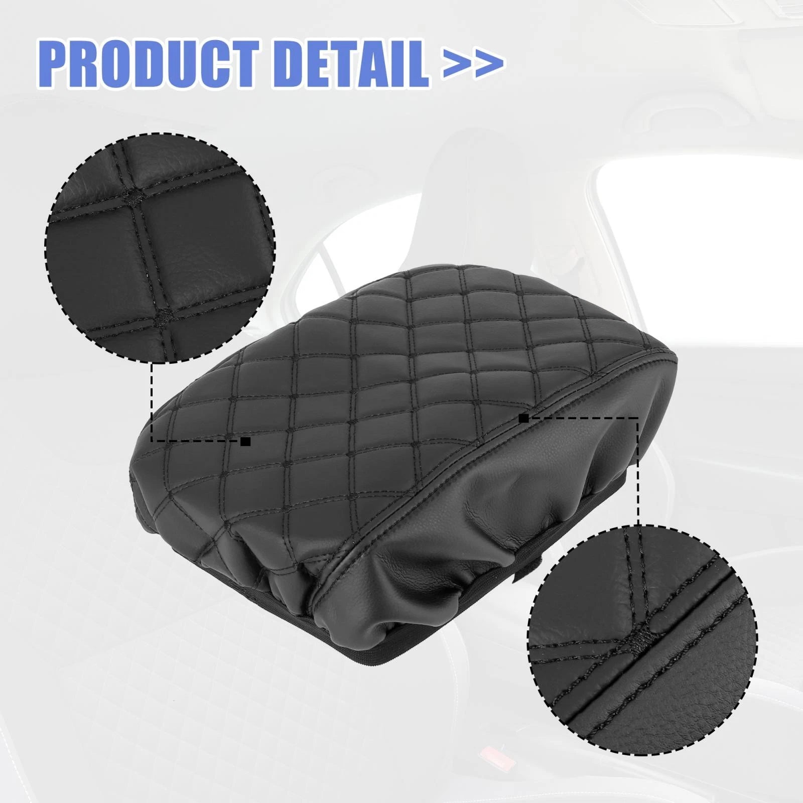 Center Console Lid Armrest Cover for Ford Explorer (2011–2015) Black