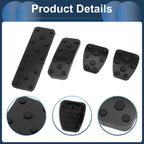Set of 4 Foot Accelerator Pedal Covers for Subaru Forester (2003–2005) Black
