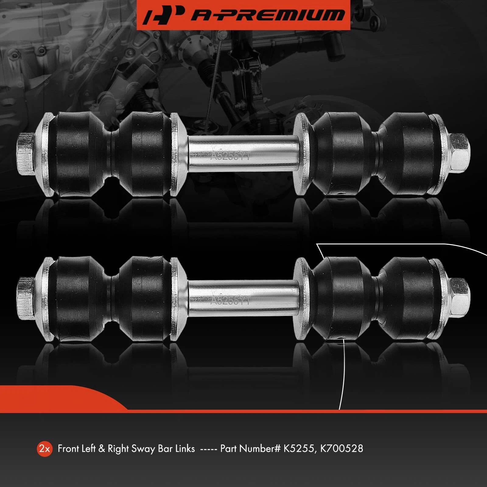 2X Front Stabilizer Bar Link for Ford Mustang (1965-1967)