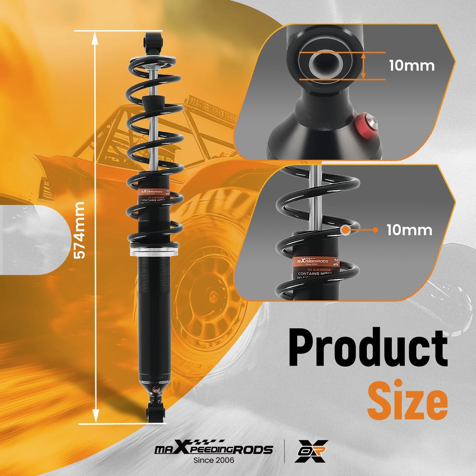 1PC Front Coilover Shock Strut for Polaris General 1000 EPS (2017–2025) 7044629