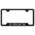 Etched on Black Cut-Out License Plate Frame - Officially Licensed for Buick