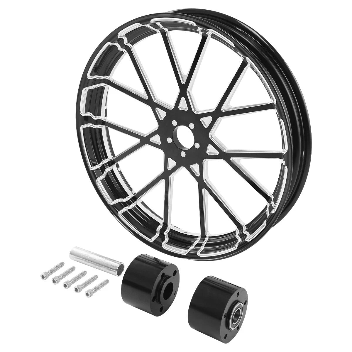 21" Front Fender & Wheel Rim Hub for Harley Touring Glide (2008–2013)