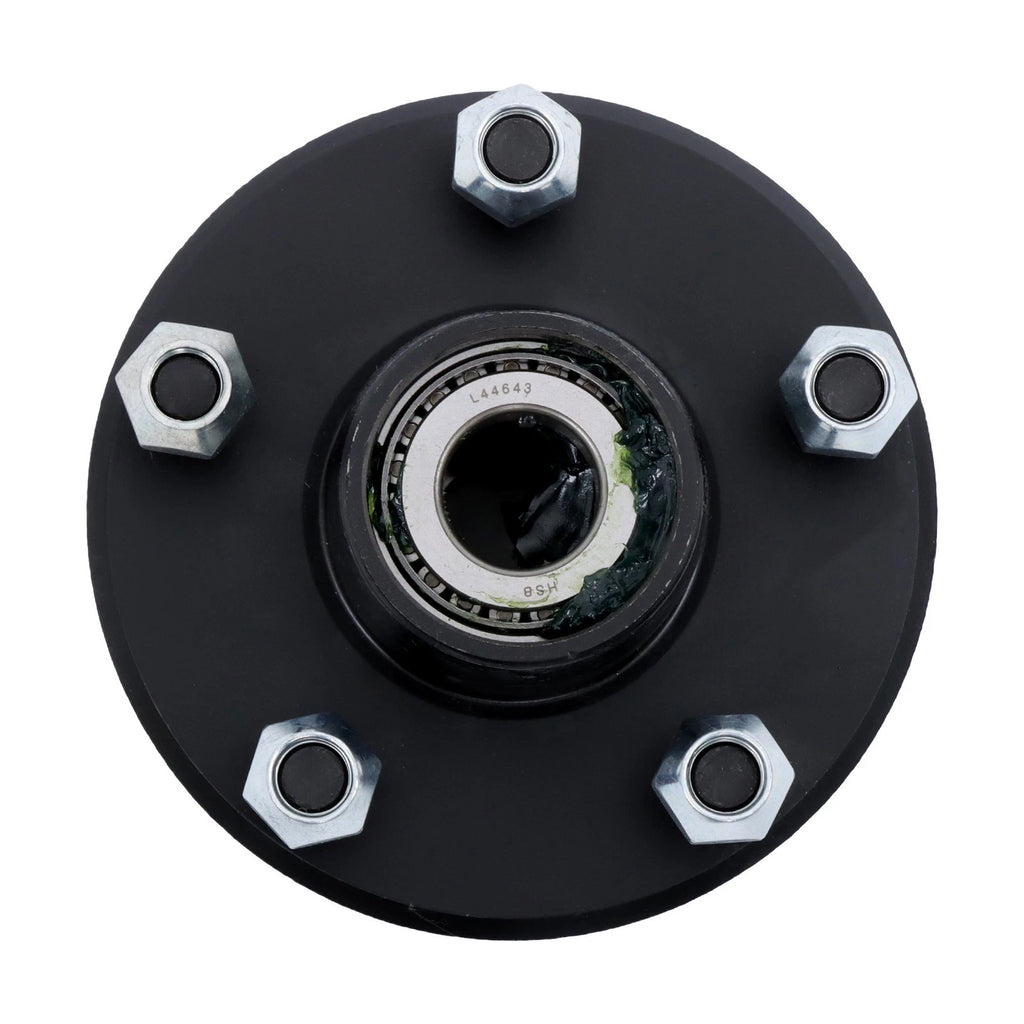 Trailer Hub Kit with 1 Inch I.D. Bearings for 5 Bolt Trailers (Year Range)