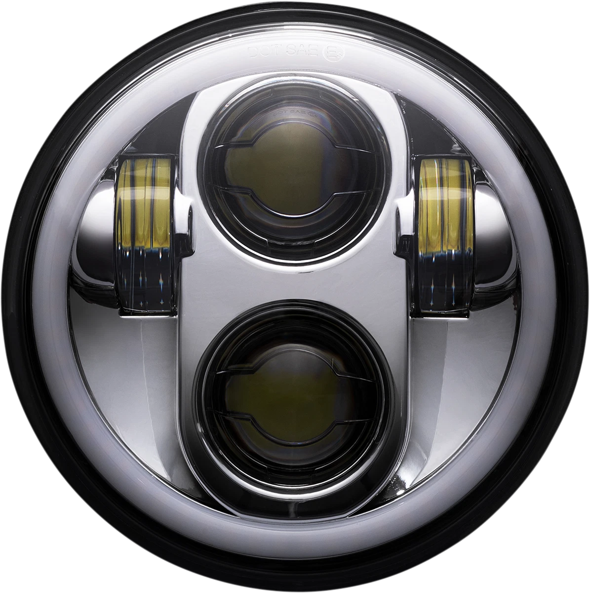 5.75" Headlamp with Mounting Ring - Chrome for Custom Dynamics (PG-575-C)
