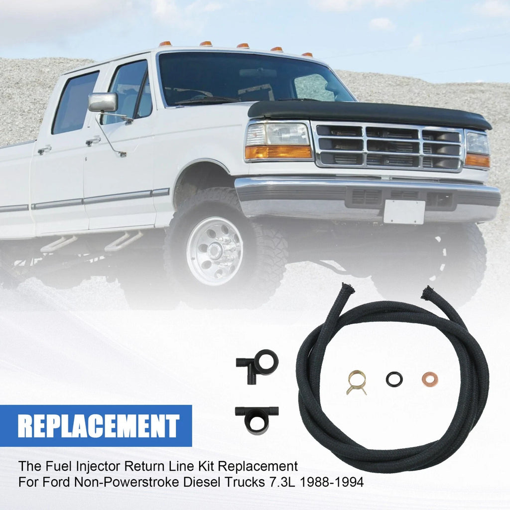 Fuel Injector Return Line Kit for Ford 7.3L Diesel Trucks (1988-1994)