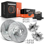 Front Drilled Brake Rotor and Pad Caliper for Scion tC Toyota Celica (2011–2013)