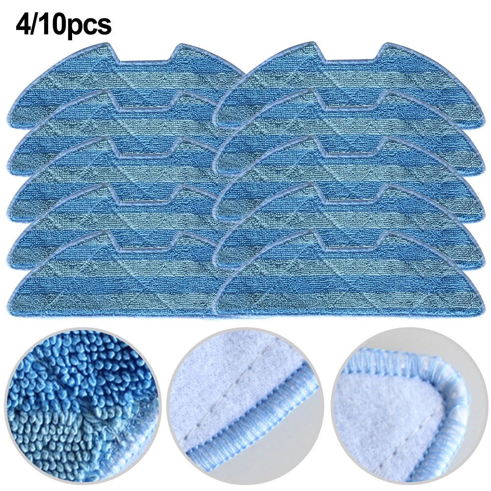 Set of 4 Microfiber Mop Pads for iCLEBO Robot Vacuum Cleaner