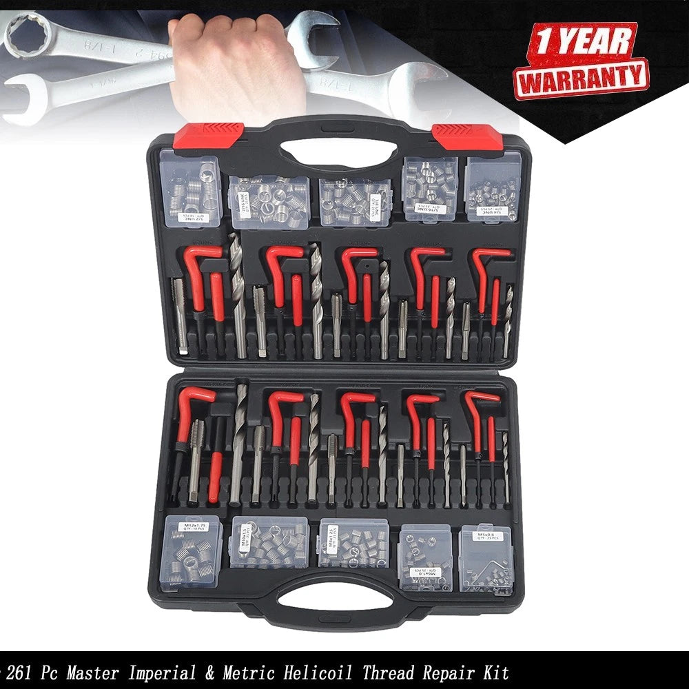 Thread Repair Kit for Various Makes and Models (Imperial & Metric)