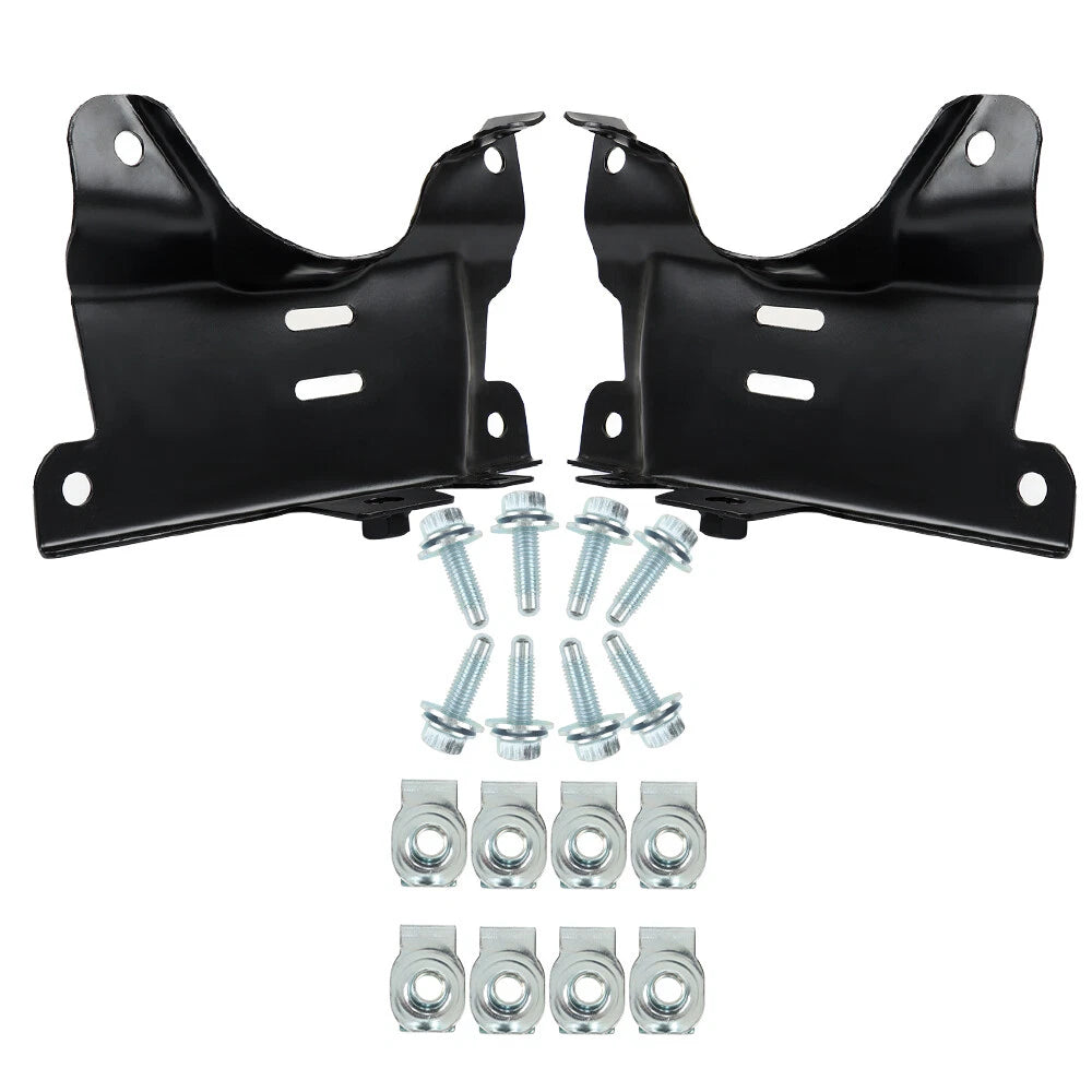 Set of 2 Front Bumper Outer Brackets for Chevy Silverado 2500HD 3500HD (2007–2010)