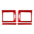 Dashboard Side Air Vent Outlet Cover Trim for Subaru WRX STi (2015–2021) Carbon Red
