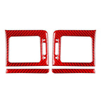 Dashboard Side Air Vent Outlet Cover Trim for Subaru WRX STi (2015–2021) Carbon Red