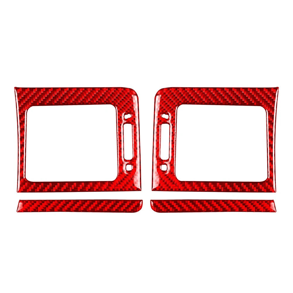 Dashboard Side Air Vent Outlet Cover Trim for Subaru WRX STi (2015–2021) Carbon Red