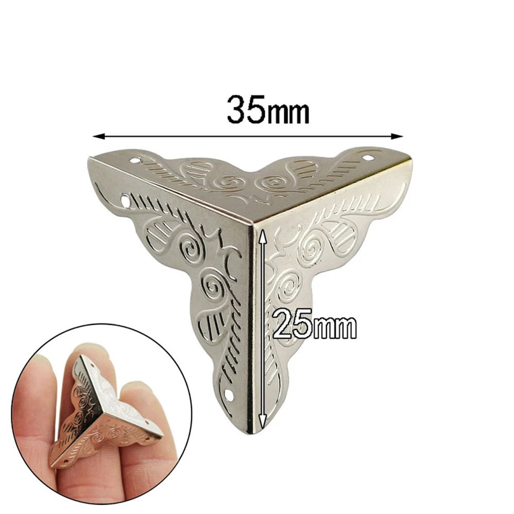 8Pcs Silver 25mm Corner Protector Guard for Jewelry Box