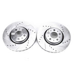 2X Powerstop Brake Discs for Volvo XC90 S60 XC70 V70