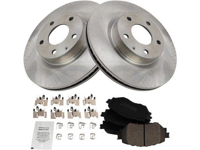 Front Brake Pad and Rotor Kit for Mazda 3 (2014–2018) QM581FN