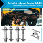 4X Control Arm Lower Camber Bolt Kit for Toyota Land Cruiser Prado (2010–2023)