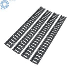 Set of 4 E-Track Tie Down Rails for Garages Trucks (Coated Steel)