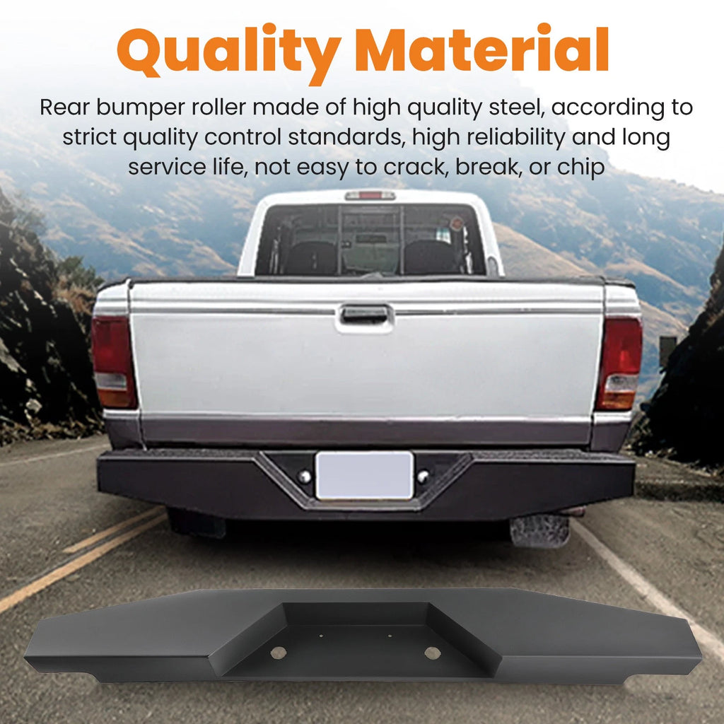 Rear Bumper for Ford Ranger (1993–2011) Black Steel
