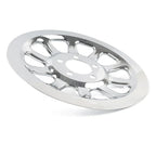 Chrome Outer Rear Pulley Cover Insert for Harley Softail Fat Boy (07-17)
