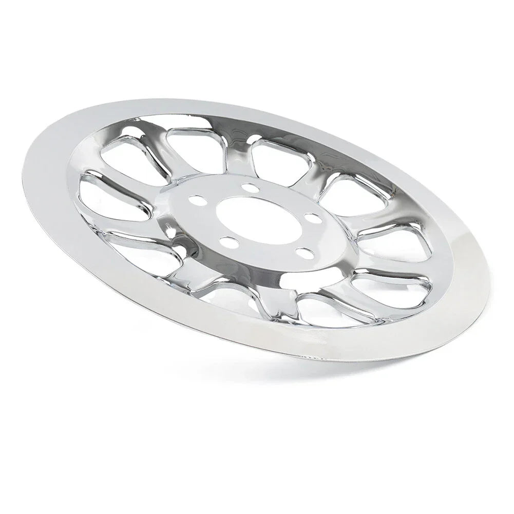 Chrome Outer Rear Pulley Cover Insert for Harley Softail Fat Boy (07-17)