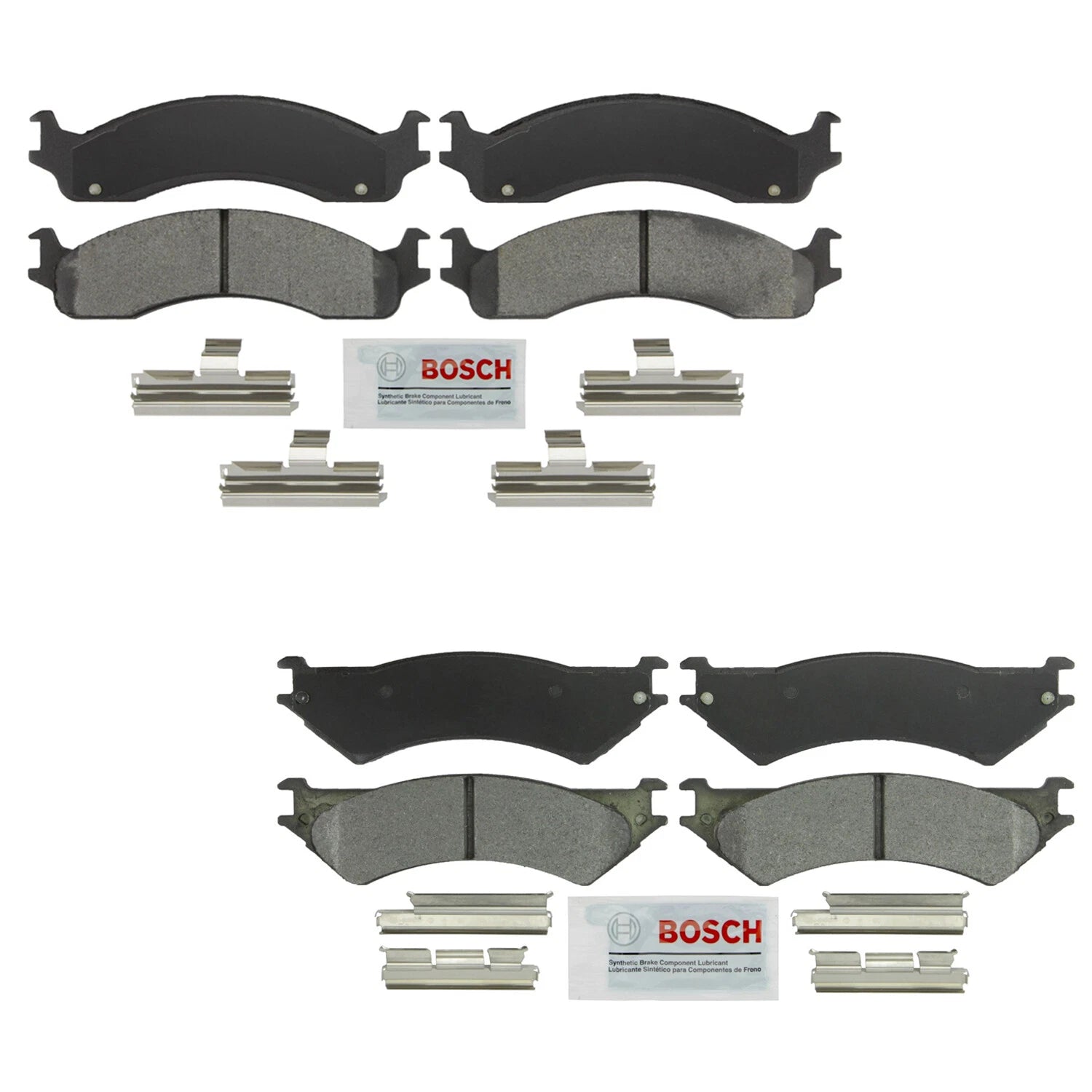 Set of 4 Bosch Severe Duty Semi-Met Disc Brake Pads for E-350 (1992–1996)