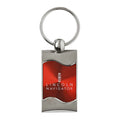 Red Rectangular Wave Keychain - Officially Licensed for Lincoln Navigator