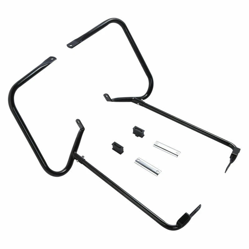 Chrome Saddlebag Guard Bracket Bar for Harley Touring (1997–2008)
