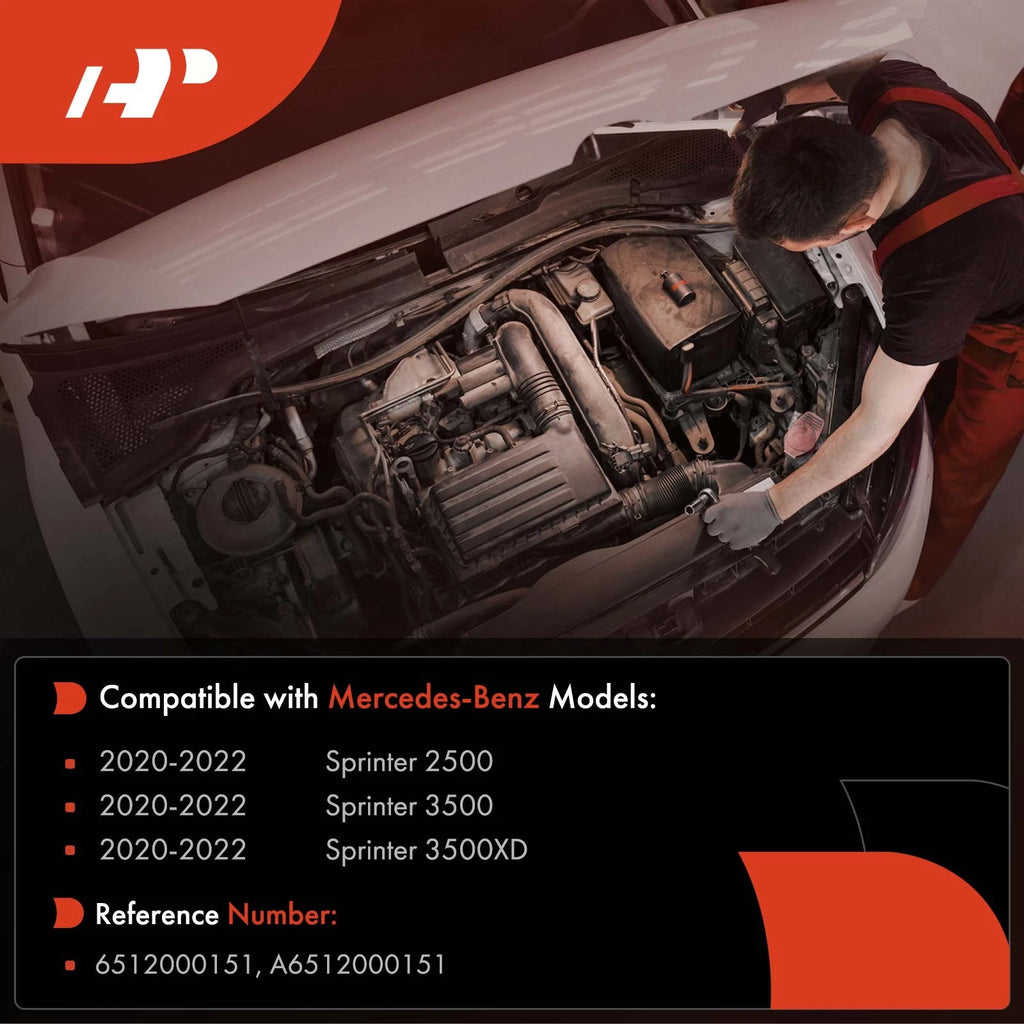 Water Pump Line for Mercedes-Benz Sprinter 2500 3500 (2020–2022)
